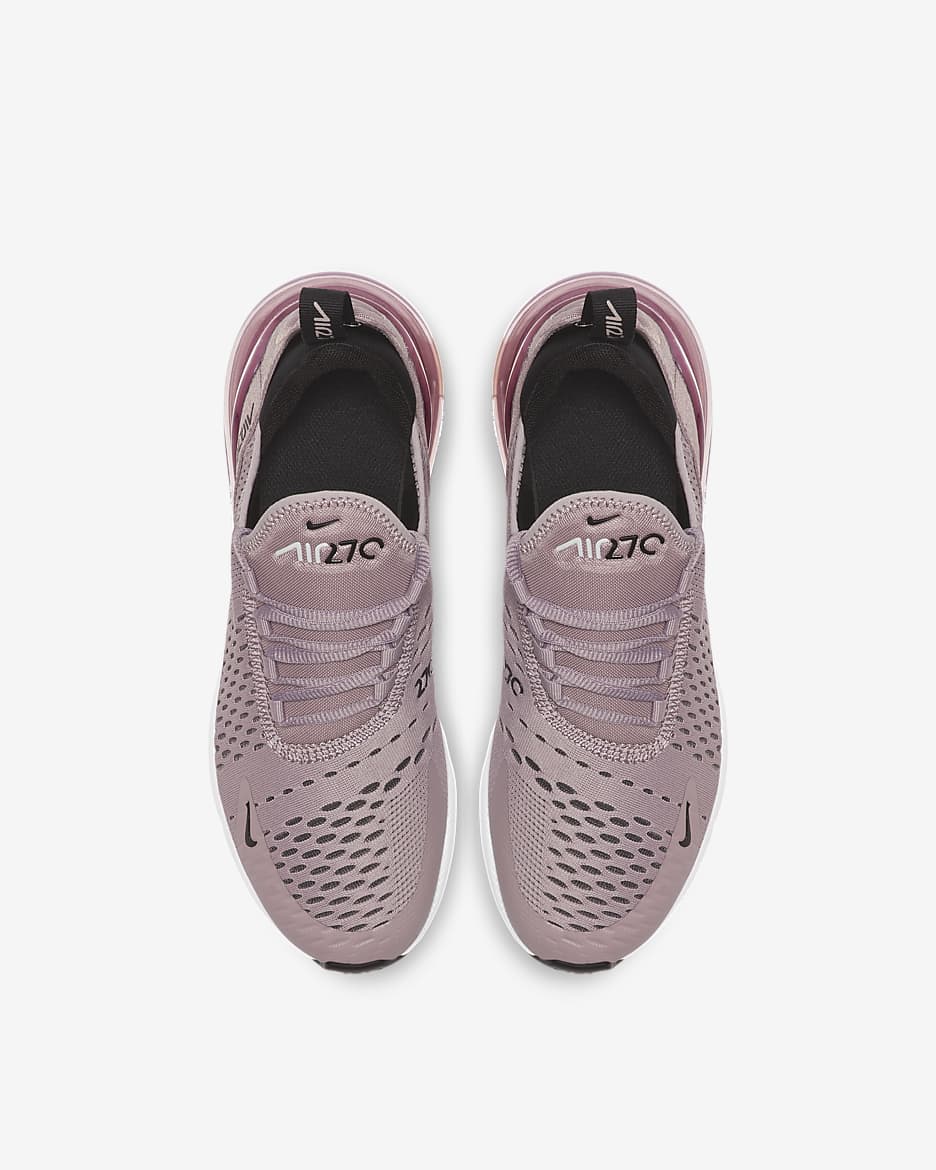 Nike air max 270 gs pink white deals